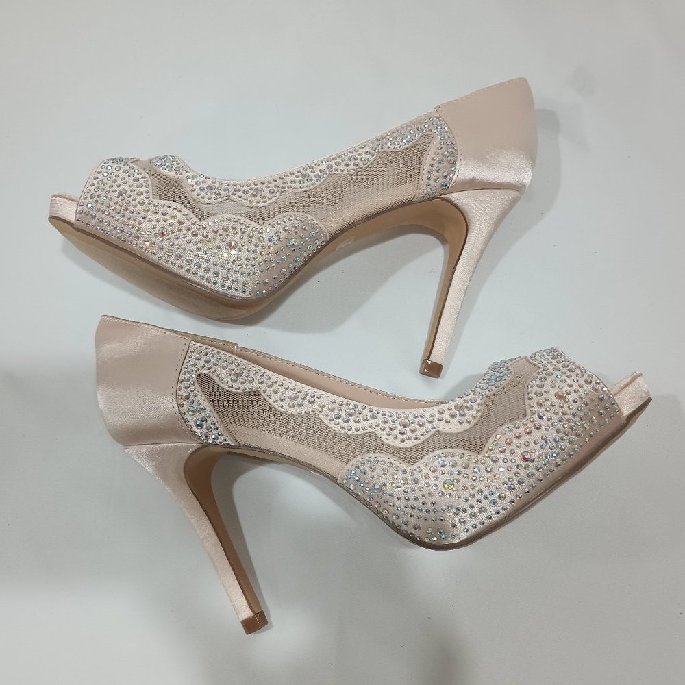 DREAM PAIRS Women's Divine-01 High Heels Dress Pump Shoes Size 8.5 Champagne - Picture 11 of 14